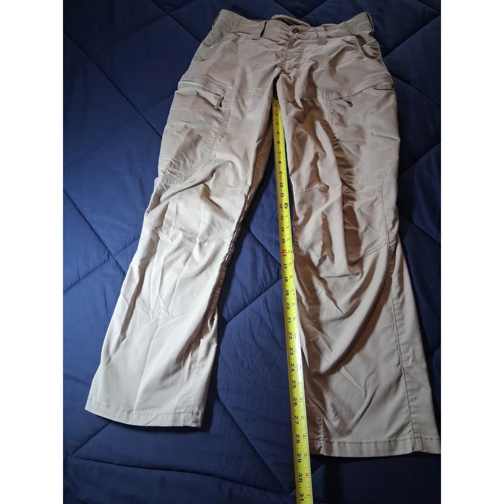 5.11 Tactical Apex Men Khaki Tan Cargo Pants Multi-Pocket Work Hiking 33x30